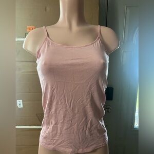 Set of Pink and Burgundy Spaghetti Strap Tops